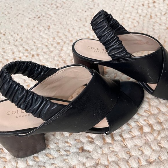 Cole Haan | Black Leather Sandal | Size 5 1/2 - Picture 3 of 6